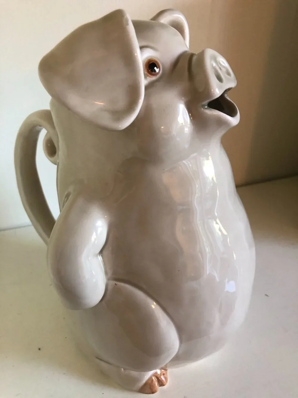 Fitz and Floyd Porky Pig Pitcher and Mugs